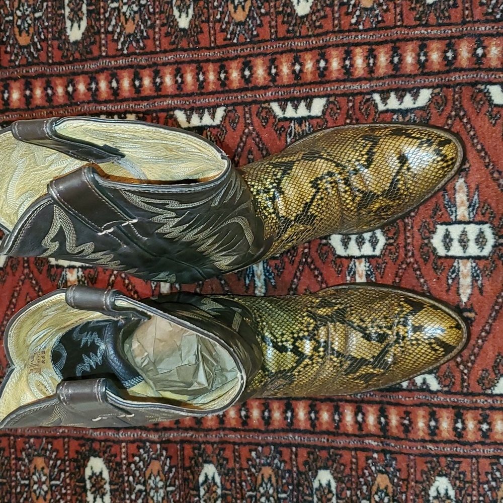 Mens Justin Python Cowboy Boots